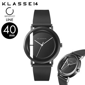 正規販売 2年保証 KLASSE14 クラスフォーティーン クラス14 Imperfect LINE Black 時計 腕時計 40mm メンズ ユニセックス レディース　シリコン製ストラップ レザーストラップ WIM21BK018M