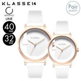 正規販売 2年保証 ペアウォッチ KLASSE14 クラスフォーティーン クラス14 Imperfect LINE White 時計 腕時計 40mm 32mm メンズ ユニセックス レディース ペア シリコン製ストラップ レザーストラップ WIM21RG022M WIM21RG022W