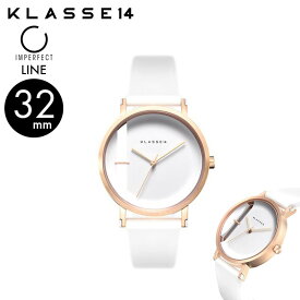 正規販売 2年保証 KLASSE14 クラスフォーティーン クラス14 Imperfect LINE White 時計 腕時計 32mm ユニセックス レディース　シリコン製ストラップ レザーストラップ WIM21RG022W