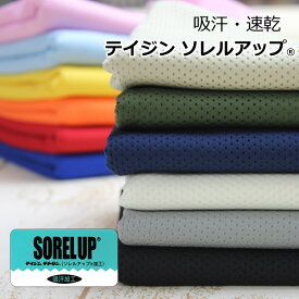 吸汗加工 ソフトメッシュ ( メッシュ 生地 布 日本製 吸水速乾 ソレルアップ 犬服 ペット服 ビブス ゼッケン ライナー 伸縮性あり ハンドメイド ) 【メール便1.5mまで/50cm単位】