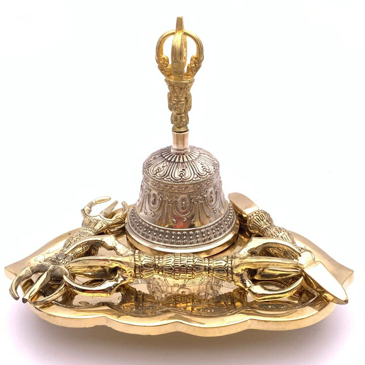 楽天市場】◇チベット密教法具セット◇金剛盤&独鈷杵&三鈷杵&五鈷杵  