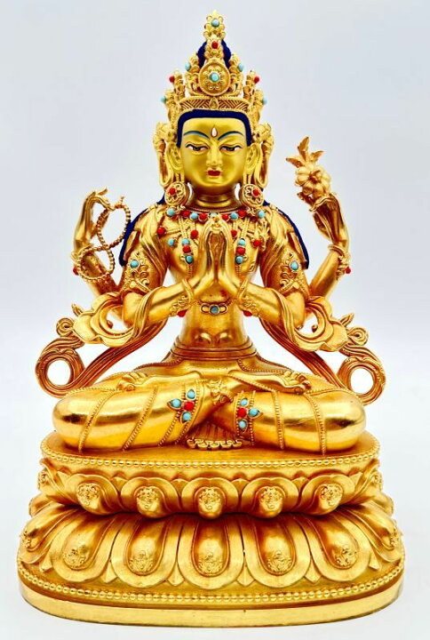 楽天市場】◇六字咒観音菩薩像 ◇仏教 チベット-KN1 : PEMA NIMA