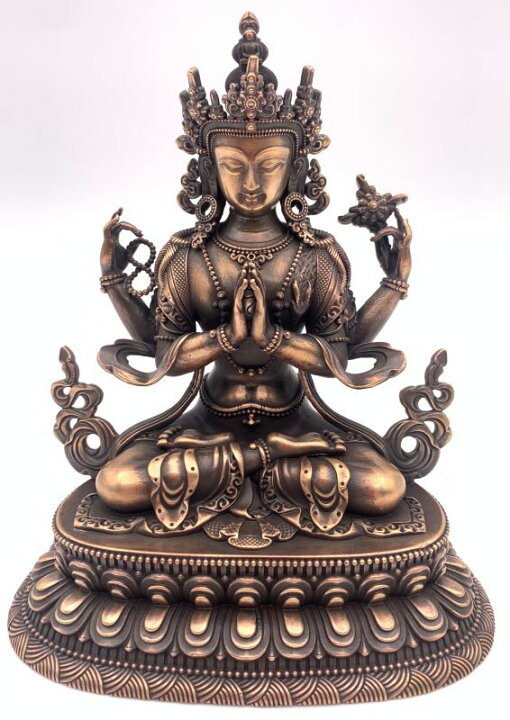 楽天市場】◇六字咒観音菩薩像 ◇仏教 チベット-AM : PEMA NIMA