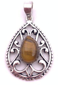 天然石タイガーアイ ??ペンダントトップ-C1