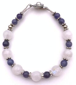 天然石タンザナイト&ムーンストーンのブレスレット