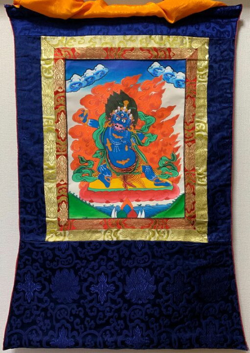 楽天市場】◇ヴァジュラ・パーニ（金剛手）タンカ／仏画／曼荼羅 