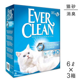 【最大400円オフクーポン■要事前取得】【6L×3箱】エバークリーン EVER CLEAN 無香タイプ 猫砂 (猫・キャット)[正規品]