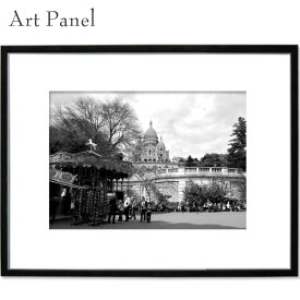 アートパネル 大きい モノクロ パリ paris アート モダン 壁掛け a2 アクリル 額付 黒フレーム 写真 飾る 絵画 ポスター
