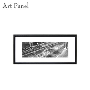 横長 アート 壁掛け パネル モダン モノクロ 店舗 ケーキ 白黒 インテリア モノトーン おしゃれ 絵画 ポスター 額付