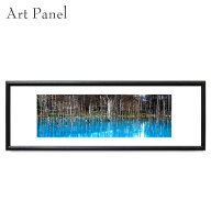 横長 ポスター 青い池 風景 モダン 絵画 写真 額付 おしゃれ アートパネル 飾り 壁掛け インテリア グラ…