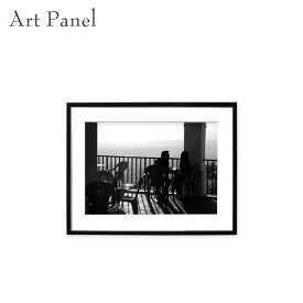 アートパネル 壁掛け モノクロ カップル 写真 風景 アートボード おしゃれ 店舗 白黒 黒フレーム