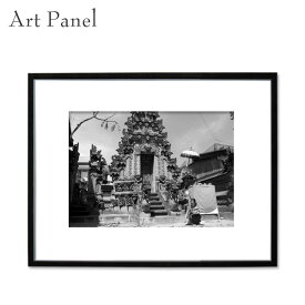 アートパネル モノトーン バリ島 写真 風景 白黒 インテリア モダン 壁 フレーム付き 壁掛け アートボード