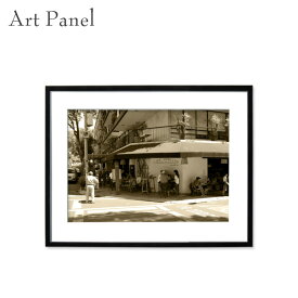 アートパネル 街並み レトロ セピア メキシコ 壁掛け アート フレーム付き インテリア 写真 おしゃれ 壁飾り