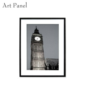 アートパネル モノトーン ロンドン 壁掛け 白黒 壁面 インテリア モダン アートボード 額付き モノクロ アート写真