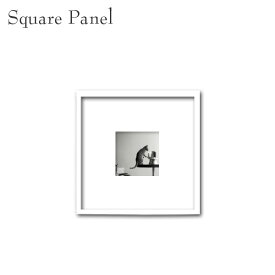 壁掛け アート モノクロ 正方形 フレーム付き インテリア 絵画 白フレーム おしゃれ フォトパネル 猫 写真