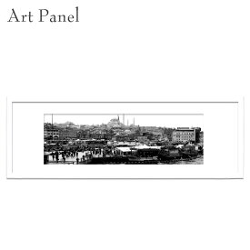 横長 風景 イスタンブール 壁掛け モノクロ 写真 オリジナル グラフィックアート 装飾品 デザイン ディスプレイ 内装 飾り