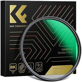 【2023新型】K&F Concept 52mm True Color CPLフィルター 黄色被り解消可能 コントラスト 反射調整 高透過率 円偏光フィルター 両面28層コーティング 光学ガラス 撥水撥油キズ防止 （NANO-Xシリーズ）