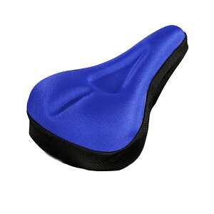 パッド入り自転車シートカバー、ワイドジェル、ソフトパッド、エクササイズバイクシートクッション、ワイドフォーム