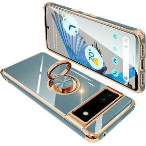 Google Pixel7A ケース リング付き グーグル ピクセル 7A リング カバー 耐衝撃 TPU メッキ加工 360°