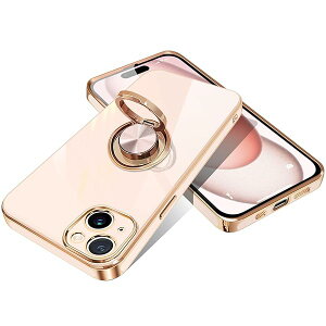 iPhone15 用 ケース リング付き アイフォン15 カバー スマホケース リング 耐衝撃 携帯カバー 薄