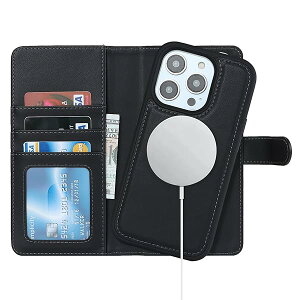 いphone13 Pro ケース Magsafe 対応 iPhone 13Pro ケース 手帳型 マグセーフ 耐衝撃 【分離式2in1】 カー