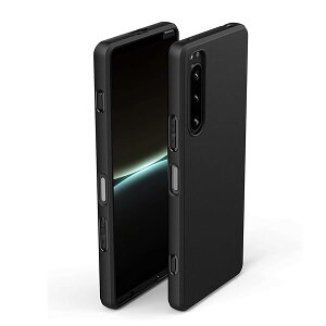 Xperia 5 IVケース マットブラック【携帯便利 ストラップホール付き】SO-54C | SOG09対応 カバー 超