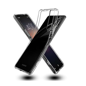 Xperia 5 II �p�̃P�[�X SO-52A/SOG02�Ή� �N���A�V���R���P�[�X ���^ �_�炩����G �����h�~ TPU��