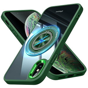 iPhone XS �p�P�[�X/�����O�t�� TPU �t���v���e�N�g�f�U�C�� �X�}�z�P�[�X �y�� ���^ �X�^���h�@