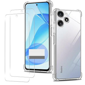 �Ή� XiaoMi RedMi 12 �P�[�X�i1�����j+ �K���X�t�B�����i2�����jredmi 12 �y�� �P�[�X �N���A �ČRMI