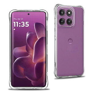 �Ή� Moto Edge 60 Pro �P�[�X �y�� �N���A �ČRMIL�K�i�擾 �l��?���ی� Edge 60 Pro TPU �J�o�[ �ی�