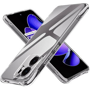 対応 OPPO Reno13 A ケース透明ソフトTPU 米軍MIL規格 耐衝撃 OPPO RENO 13A カバー 「ストラップホー