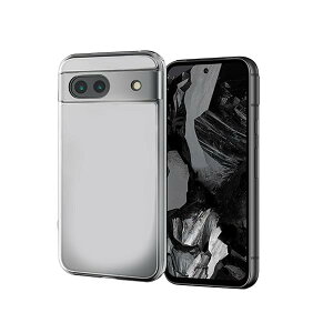 Google Pixel 8a 用のケース 柔軟 カバー 薄型 全透明 耐衝撃 メッキ加工 TPU素材 薄型 軽量 スマホ