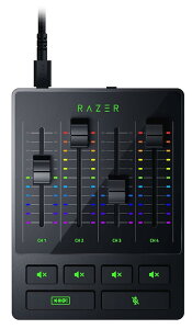 Razer Audio Mixer �I�[�f�B�I�~�L�T�[ �~���[�g�{�^���t�� �X�g���[�~���O�z�M �I�[�f�B�I�C���^�[�t�F�[�X 4�`�����l�� ��������
