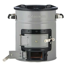 ロケットストーブ Versa Gray エコズーム 防災推奨 キャンプ用 ポータブル アウトドア クッキング薪コンロ