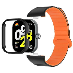 Redmi Watch 4 �Ή� �o���h �ւ��x���g [�ی�P�[�X�t��] �\�t�g�V���R���� �����o���h ���C�x���g���� �E���֗� PC�t���[��+�����K���X�t�B������̌^�J�o�[ �S�ʕی�