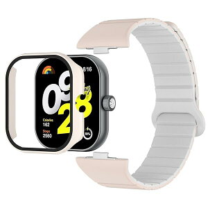 Redmi Watch 4 �Ή� �o���h �ւ��x���g [�ی�P�[�X�t��] �\�t�g�V���R���� �����o���h ���C�x���g���� �E���֗� PC�t���[��+�����K���X�t�B������̌^�J�o�[ �S�ʕی�