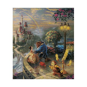 Beauty and Beast counted cross stitch kits 14 ct,300x348 stitch 54x54cm Ɩb ANXXeb`Lbg300x300 |CgA74x74cm NXXeb`