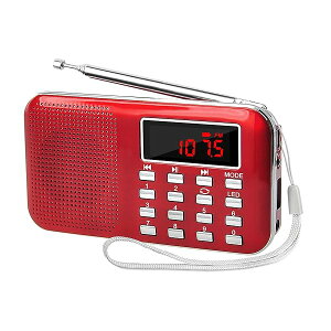 [d @\ AM FM|PbgWI x USB.microSDJ[hΉ MP3v[[ LEDCg pWI ^Ōy gуWI (bh)