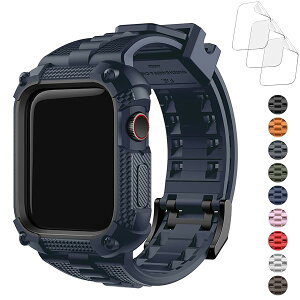 Rp`u Apple Watch oh44mm 45mm iWatch V[Y 9/8/7/6/5/4/3/2/1/SE2/SE/Ultra2/1Ή܂ AbvEIb` oh ̌^ op[P[Xt ȒP ϋv Ռz H