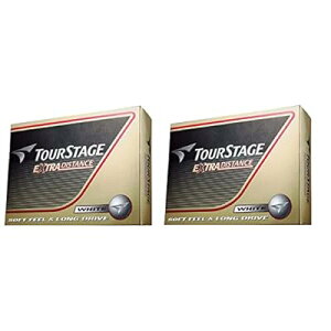 ゴルフボール ツアーステージ エクストラディスタンス ホワイト2ダースセット(24球入)