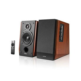 R1700BTs 2ウェイ アクティブ ブックシェルフスピーカー Bluetooth V5.0，66W RMS出力，アンプ内蔵 - 0.75インチ・トゥイーターと4インチ・ウーファー，ブルートゥース(aptX & aptX HD)/RCA/AUX/光