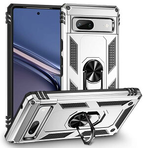 Google Pixel 7a P[X O ČRMILKi擾 ^ y ԍڃz_[Ή sNZ7a P[X 360x] X^h@\TPU+PCwh~ oՂ (Pixel 7a, Vo[)