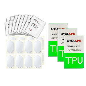 CYCLAMI バイク 自転車 インナーチューブ タイヤパッチ パッチキット パッチ修理キットTPUインナーチューブに適している (3)
