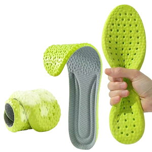 インソール【2個セット4 枚】疲れない サポーティブリバウンド 衝撃吸収 中敷き 立ち仕事 抗菌 消臭 柔らかい 通気性 汗を吸収する インソール 靴 ソール インナーソール スニーカー インソ