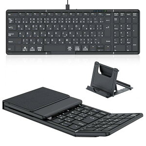 yŐV^z Bluetooth L[{[h ܂ݎ CX JISW{z eL[t EShiftL[/L^EnterL[ ipadL[{[h Lp tTCY iOS/Windows/MacΉ 4foCX