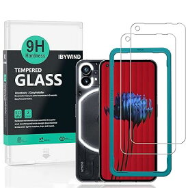 Ibywind ガラスフィルム Nothing phone (1) 5G 6.55" 用強化 ガラス 保護 フィルム(2枚) 簡単装着キット付き、設置が簡単です