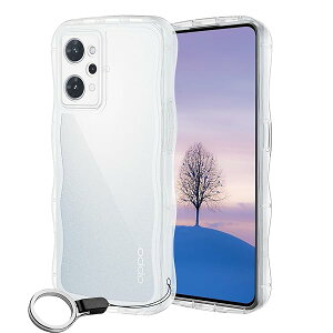 OPPO Reno9 A /Reno7 A ケース クリア ウェーブ TPU波状のバンパー 透明 スマホケース かわいい うねうね オッポ Reno9 A/7 A ウェーブ デザイン 可愛い 韓国 女性用 薄型 人気 おしゃれ 耐衝撃 ストラッ