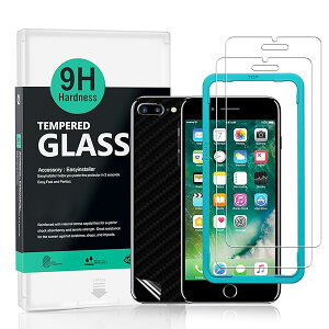 KXtB IPhone 7 Plus/8 Plus 5.5"p KX ی tB 2 wʕیtBtȒPLbgt