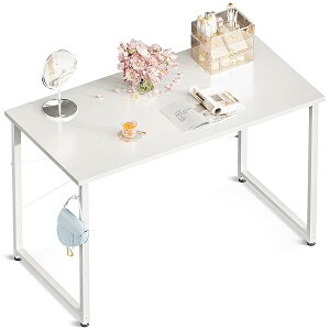 デスク 机 pcデスク 幅100cm ゲーミングデスク パソコンデスク シンプルデスク ?子 computer desk 学習机 コンパクト ワークデスク ??? フック付き 在宅ワーク おしゃれ 組立簡単 白い