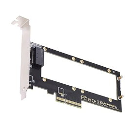 NFHK PCI-E 4.0 4X ホストアダプター NVMeルーラー1U GEN-Z EDSFF 9.5mm 15mm 25mm 厚さ ショート SSD E1.S ヒートシンク付き PM9A3 PM9D3 P5801X キャリアアダプター